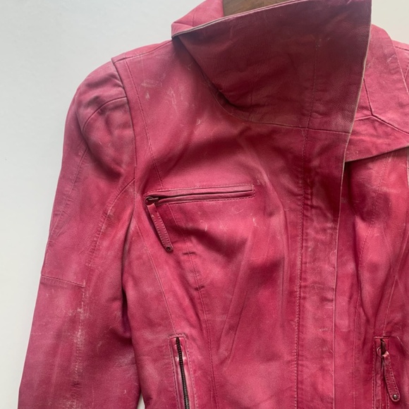 Guess | Pink | Vintage Biker Jacket - Picture 7 of 17